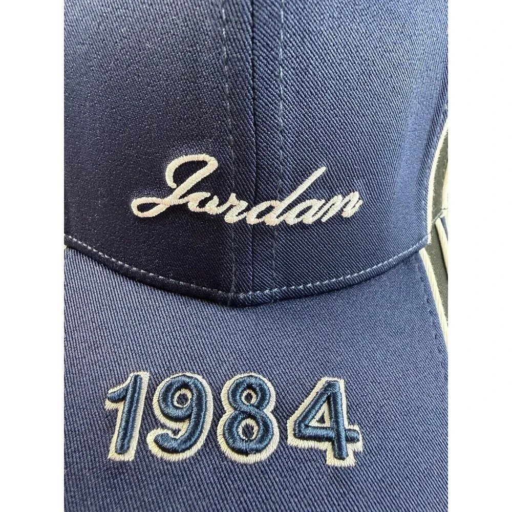 Jordan 1984 Navy Blue White Gray Embroidered Baseball Cap Hat
